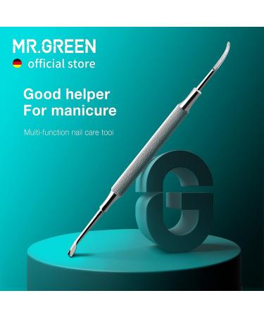 MR.GREEN Double Headed Cuticle Pusher & Trimmer - Nail Care Tool for Pry Up Nails & Dirt Removal (Mr-2158) - Buy Online on GoSupps.com