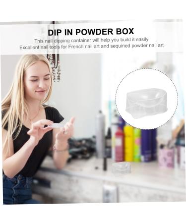 FRCOLOR Set of 6 for Dipping Nails Accessory Compartment Storage Container for Loose Powder Starter Set Thehomeuse Sticker Storage Containers French Manicure Nail Polish Smile Line Accessories 5X4X2.5CM White - Buy Online on GoSupps.com