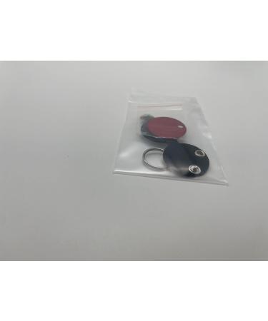 Custom Engraved Dog Tags - Push Button | Synthetic Leather | Blue Black Red Yellow | 30mm | Perfect for Control Branding - Buy Online on GoSupps.com
