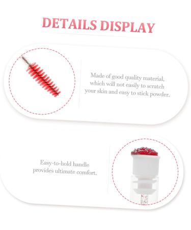 Housoutil 10pcs Diamond Mascara Brush Eye Liner Tube Lash Spoolie Lash Cleansing Eyelash Cream 11.3x1.1cm Red - Buy Online on GoSupps.com