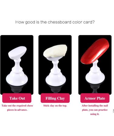 Magnetic Nail Tip Holder Acrylic Nail Display Stand Training Fingernail Display Stand Nail Tip Practice Stand Fingernails Display Stand Set of 2 Acrylic Nails Art Practice Stand - Buy Online on GoSupps.com