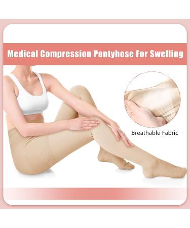 4 Pairs Compression Pantyhose 20-30mmHg for Women - Firm Support Stockings for Swelling, Varicose Veins, Edema & Pregnancy - Buy Online on GoSupps.com