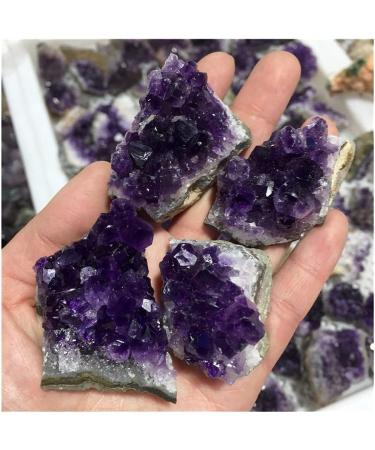 Natural Raw Amethyst Quartz Purple Crystal Cluster Stones Specimen Minerals Reiki Home Decoration Full of Texture (Size : 3pcs) - Buy Online on GoSupps.com
