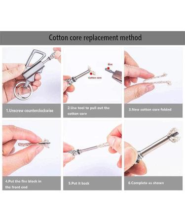 AIKENR Permanent Match Keychain - Waterproof Flint Metal Fire Starter for Outdoor Camping | Emergency Survival Tool - Buy Online on GoSupps.com
