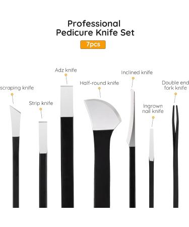 Segbeauty 7PC Pedicure Set | Professional Foot Repair Tools for Ingrown Toenails | Durable Manganese Steel | Includes PU Storage Bag - Buy Online on GoSupps.com