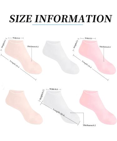 Moisturizing Silicone Socks - Aloe Vera Infused for Soft Smooth Feet | 3 Pairs - Ideal for Dry Chapped Skin - Men & Women - Buy Online on GoSupps.com
