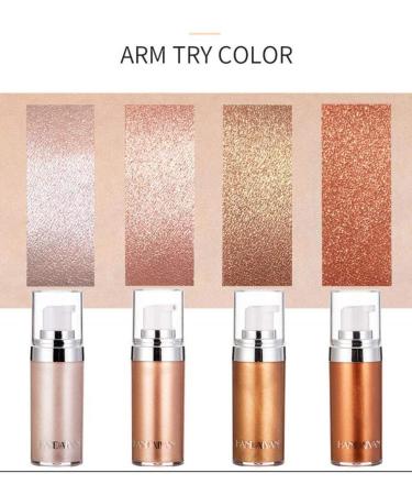 Rose Gold Luminizer Highlighter Cream Spray for Radiant Face and Body Glow - Buy Online on GoSupps.com