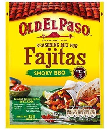 Old El Paso Spice Mix for Original Smoky BBQ Fajitas 35 g Pack of 24