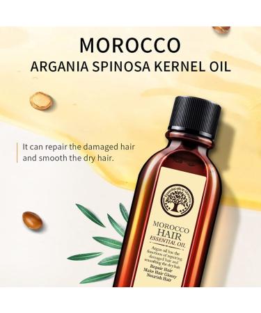 Morocco Nut Hair Essential Oil 60ml - Curly Hair Nourishing Scalp Repair Treatment | Argan Oil Leave-In Conditioner for Women & Girls - Buy Online on GoSupps.com