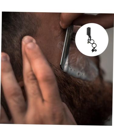 Beavorty Manual Hair Razor Holder - Stainless Steel Double Ring Shaver for Beard & Eyebrows Trimming - Efficient Folding Design - Buy Online on GoSupps.com