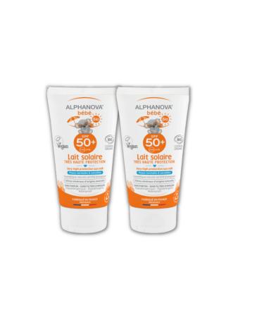 Alphanova Sun Adult's Hypoallergenic Sun Milk SPF50+ - 50 g - Pack of 2