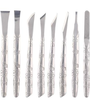 Stainless Steel Foot File Set for Dead Skin Removal - 8pcs Pedicure Tool for Callus Shaving, Women & Men Foot Care - Buy Online on GoSupps.com