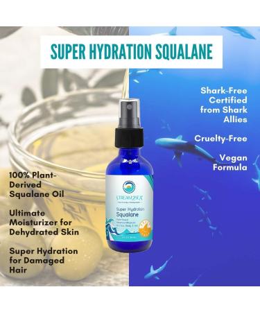 STREAM 2 SEA Squalane Olive Based Face Moisturizer | Reef Safe Shark Free Vitamin E Infused Biodegradable Skin & Hair Care - 2 Fl Oz - Buy Online on GoSupps.com