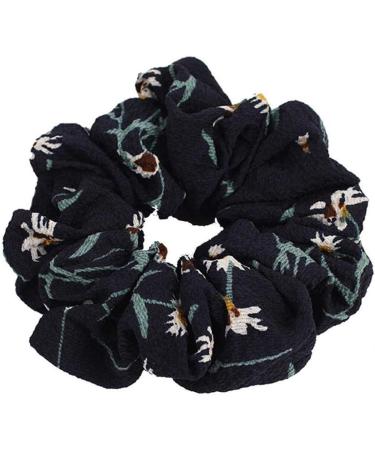 Yebiral Colorful Chiffon Flower Scrunchies - 6-Piece Elastic Hair Tie Set for Women & Girls - Buy Online on GoSupps.com