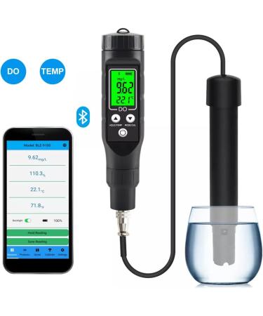 BuyWeek Dissolved Oxygen Meter Smart Bluetooth Analyzer for Dissolved Oxygen 0.0-30.0 mg L Detector for Dissolved Oxygen Digital DO Meter for Aquarium Aquaculture - Buy Online on GoSupps.com