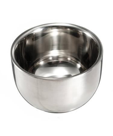 REFURBISHHOUSE stainless steel brush shaving bowl shaving mug shaving pot shaving cup shaving can