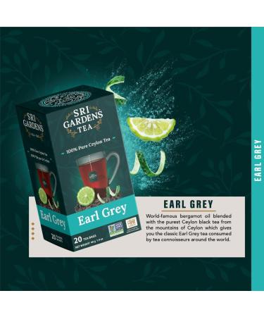 Sri Gardens Tea Earl Grey Tea Bags 20 count - Buy Online on GoSupps.com