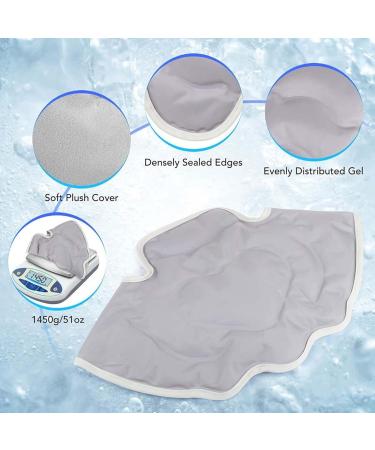 Neck and Shoulder ice Packs Cold hot Compress Shoulder Protector Neck Protector Soft Gel Cooling and Warmth Treatment ice Bag Cold Compress Therapy for Injury Swelling and Bruise (Grey) - Buy Online on GoSupps.com