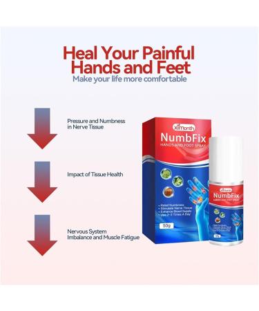 Numbfix Hands & Foot Spray - Numbness Relief Mist for Joints & Discomfort - 5PC Comfort Spray for Hands & Feet - Buy Online on GoSupps.com