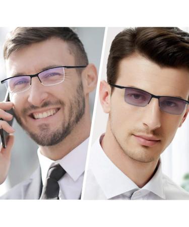 Shop LUFF 4Pcs Anti-Blue Ray Reading Glasses - Portable Ultralight 2.5X Readers | 1 Sun & 3 Black Options - International Shipping Available - Buy Online on GoSupps.com