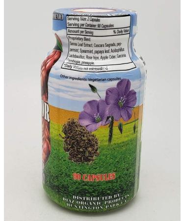 Diaz Super Intestinal Detoxifier 90 Capsules - Optimal Cleansing Formula - Buy Online on GoSupps.com