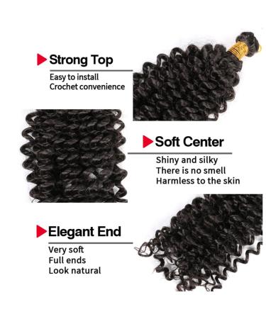 Water Wave Bulk Hair Crochet Braids - 14 Inch CURL Synthetic Braiding Hair Extensions - #2 Color 9PCs/Lot - International Shipping Available - Buy Online on GoSupps.com