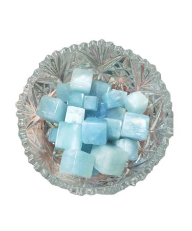 100g 10-15pcs Large Particles Natural Aquamarine Quartz Crystal Specimen Lucky Crystal Love Natural s and Minerals