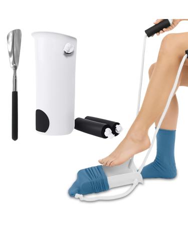 Sockenhilfe set attraction for socks and stockings comfort handles stocking anxiety sock educator sock extort after hip surgery attraction for older and disabled pregnant women - Buy Online on GoSupps.com