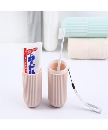 Travel Toothbrush Set - 4-Piece Toothbrush Case & Toothpaste Holder for Camping Hiking & Business Trips - Buy Online on GoSupps.com