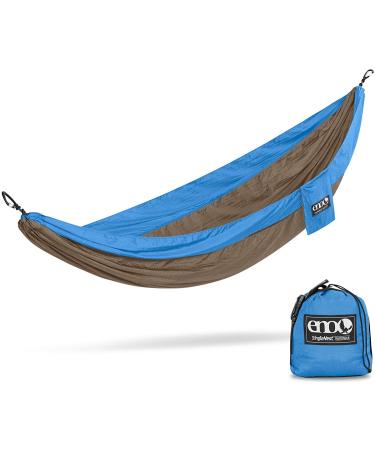 ENO, Eagles Nest Outfitters SingleNest Lightweight Camping Hammock, Teal/Khaki One Size Teal/Khaki