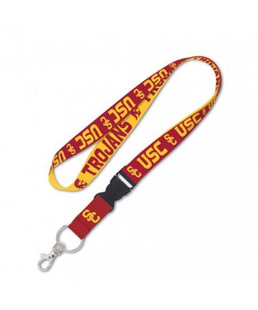 WinCraft NCAA Lanyard with Detachable Buckle USC 3/4"