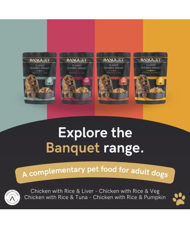 HiLife Banquet - Wet Dog Food - Flaked Chicken Breast Rice Liver Veg - 100% Natural Ingredients 100 g (Pack of 30) Chicken & Veg / Chicken & Liver 100 g (Pack of 30) - Buy Online on GoSupps.com