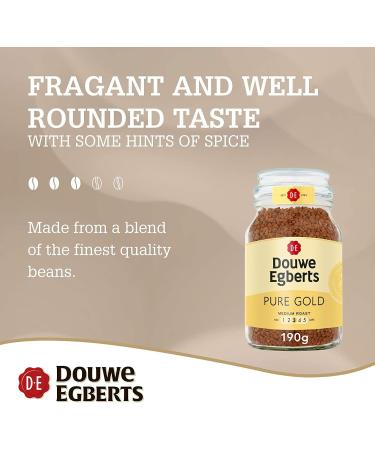  Douwe Egberts Douwe Egberts Pure Gold Medium Coffee Bean (190g) - Pack of 2 - Buy Online on GoSupps.com