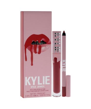 Kylie Cosmetics Matte Lip Kit - 500 Kristen | Best Matte Lipstick & Liner Set for Women - 2 Pc - Buy Online on GoSupps.com