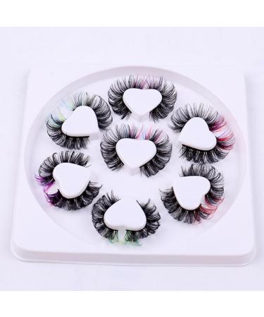 Beaupretty 7 Pairs False Lashes Colored Lash Extensions False Lash Extensions Cosmetic Lashes Lash Clusters with Color Cosplay Lashes Color Lashes Colored Lashes Chemical Fiber Russia Eyelash - Buy Online on GoSupps.com