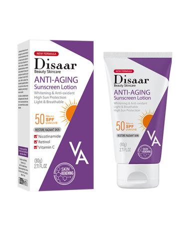 Sunscreen SPF 50 Face - Hyaluronic Acid Sunscreen SPF50+ PA++++ Daily Moisturizing Long lasting Sunscreen With No White Cast