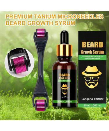 Phasz Growth Set for Men | Beard Growth Care with Serum Oil & Dermaroller - Enhance Your Beard Today! - Buy Online on GoSupps.com