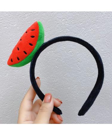Shes Shining Red Watermelon Headband for Women - Fun Fruit Hair Accessory & Black Headdress - Buy Online on GoSupps.com