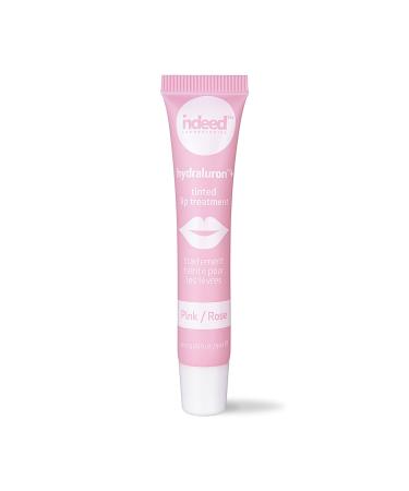 INDEED LABS Hydraluron + Tinted Lip Treatment  Hydrating Anti-Aging Lip Balm Treatment for Smooth Lips with Natural  Subtle Color  9ml (Pink)