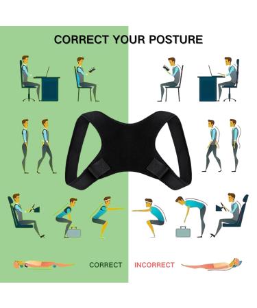 Posture Corrector for Women & Men | Adjustable Back Brace for Neck & Back Pain Relief | Ultimate Shoulder & Back Support - Buy Online on GoSupps.com