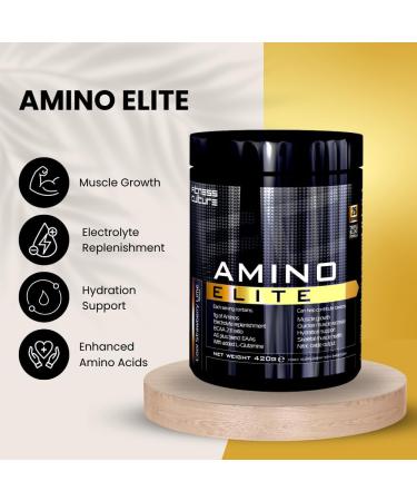 Fitness Culture Amino Elite BCAA EAA Powder with Glutamine & Electrolytes - Cool Strawberry Lime Flavor 420g - 26 Servings - Buy Online on GoSupps.com