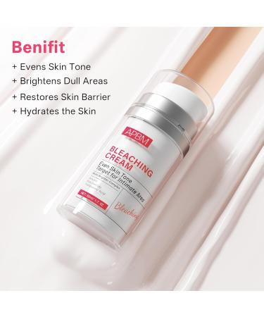 APBM Skin Lightening Cream for Intimate Area with Niacinamide, Arbutin, Tranexamic Acid and Vitamin C, Even Skin Tone for Body, Underarm, Knees, Elbows, Inner Thigh, Bikini Areas, 1.7 fl.oz 1.7 Fl Oz (Pack of 1) - Buy Online on GoSupps.com