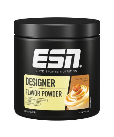 ESN Designer Flavor Powder Pudding Cream 250 g taste powder for sweet without a lot of sugar and calories tested quality - made in Germany pudding cream 250 g (1 Pack)