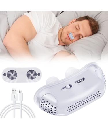 Anti Snoring Devices Snoring Solution Effective Anti Snore Device Adjustable and Breathable for Better Sleep White