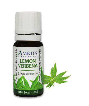 Amrita Aromatherapy Lemon Verbena Essential Oil 100% Pure Undiluted Lippia citriodora Therapeutic Grade Premium Quality Aromatherapy Oil Tested & Verified 3ML