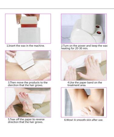 Nynelly Portable Double Depilatory Roll on Wax Warmer for Women Men - Hair Removal Heater for Legs, Armpits, Bikini - Buy Online on GoSupps.com
