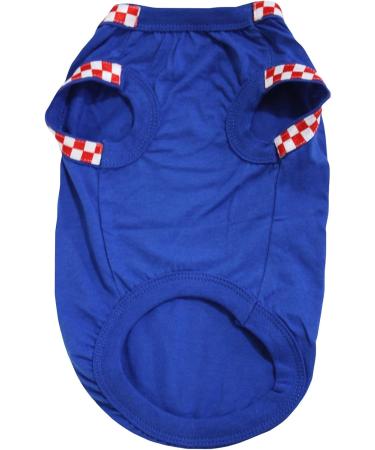 Petitebella Croatia Flag Dog Shirt - Blue Medium Stylish Pet Apparel for Small Dogs - Buy Online on GoSupps.com