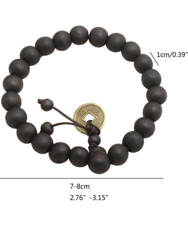 Shop Oralgos Handmade Buddhist Bracelet Set - 5 Unique Black Peach Pearl & Wood Accessories for Teens | International Shipping - Buy Online on GoSupps.com