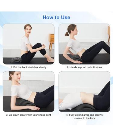 Bakkeny Lumbar Vertebrae Back Support Pillow - Pain Relief for Lower Back | Column Traction - Black - Buy Online on GoSupps.com