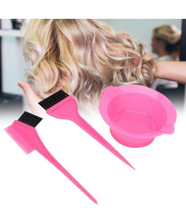 Dekaim Hair Dye Bowl Set | 3-Piece Pink Hair Bleaching Mixing Bowls | Hairdressing Accessories for Salon & Home Use - Buy Online on GoSupps.com